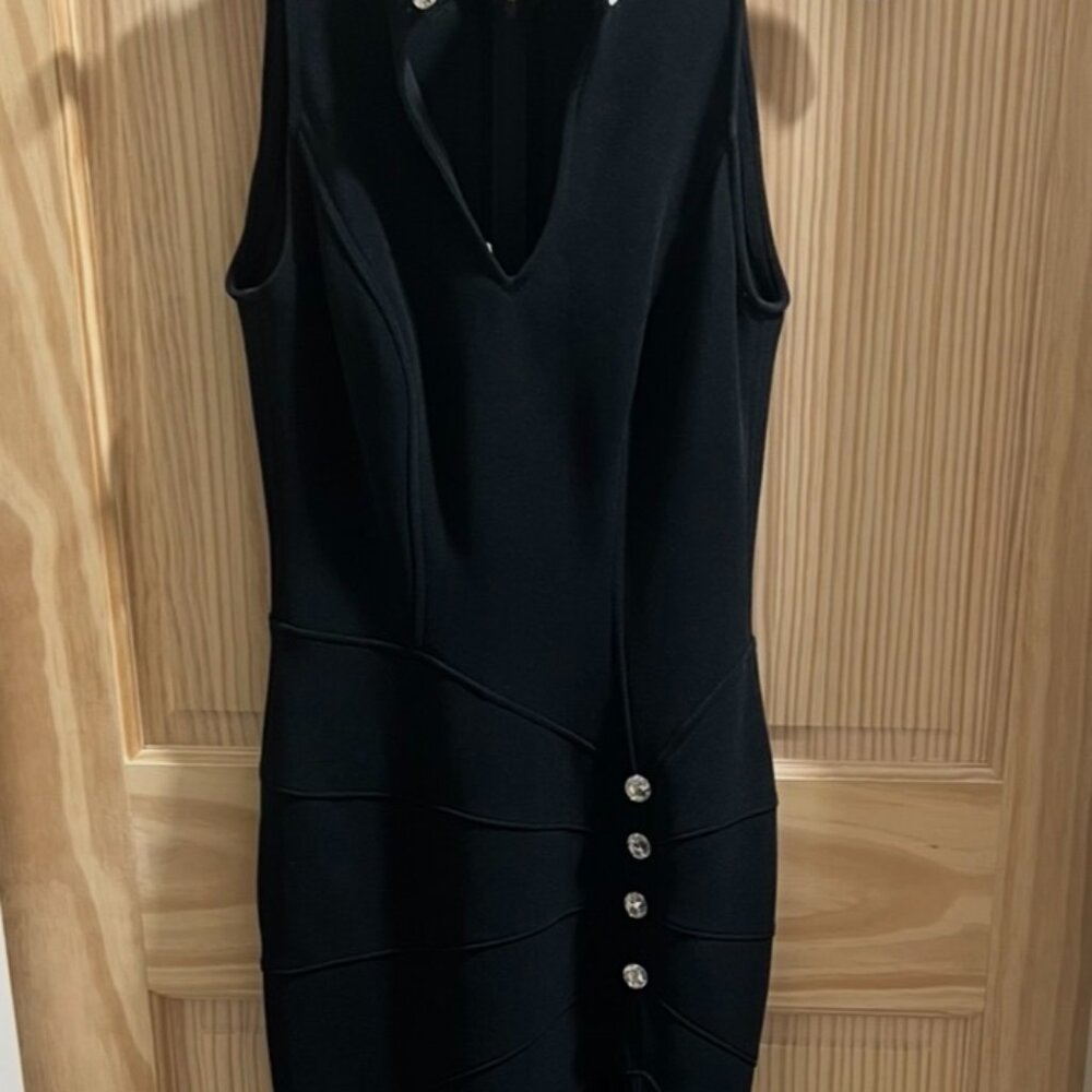 Gorgeous Tadashi Shoji‎ Sleeveless formal gown sheer flowing lower skirt Small